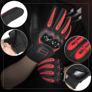 Guantes de Motociclismo de Cuero Genuino al por Mayor, Protección Completa para los Dedos, Unisex, Resistentes al Viento, Transpirables, Personalizables OEM - Product Image 3
