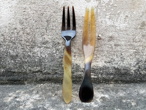 Couverts en corne de buffle naturelle couverts ustensiles de cuisine cuillère et nouveaux couverts design pour la décoration intérieure à bas prix par AALIYAN IMPEX - Product Image 2