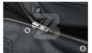 Gilets en simili cuir décontractés à fermeture éclair pour moto, automne-hiver, gilets réversibles imperméables pour hommes - Product Image 6