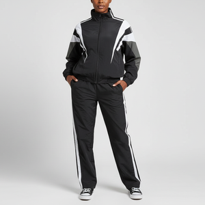 Custom Summer Nylon Polyester Shell Tracksuit Two Piece Jogging Heat Suit <b>Track</b> Windbreaker <b>Jacket</b> Sets <b>for</b> <b>Men</b> Sweat Suit - Product Image 4