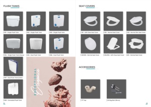 Inodoro de Cerámica Gris Montado en la Pared, Doble Descarga, Sifón en S, Diseño Moderno, Artículos Sanitarios Ecológicos para Baño - Product Image 4