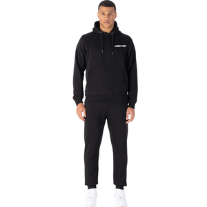 Mens Hooded Pullover Tracksuit Set Tapered Jogger Trouser Regular Fit Daily Two Piece Outfit Drawstring <b>Top</b> Custom Label OEM ODM - Product Image 3