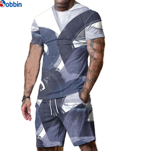 Conjunto unisex de pantalones cortos, ropa de diseñador para hombre, impresión digital, poliéster, conjunto de 2 piezas, conjunto deportivo para hombre, camiseta y pantalones cortos para gimnasio. - Product Image 1