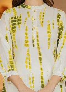 Women Rayon Tie Dye Printed <b>Tunic</b> With Trousers Co-Ords - Product Image 5