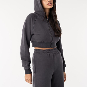 Tracksuit Custom Printed Cotton Zip Hoodie Set Winter Pink <b>Wind</b> <b>Breaker</b> High Quality Women Tracksuit - Product Image 1