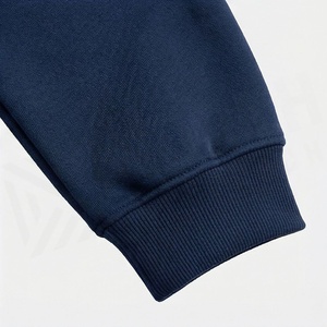 Conjunto de 2 Piezas de Felpa para Mujer, Sudadera con Cierre y Cuello Alto y Pantalones Cortos por Encima de la Rodilla, Color Sólido, Corte Holgado, para Todas las Temporadas - Product Image 6