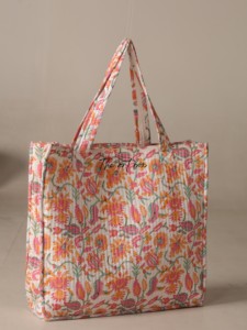 Wholesale Assorted Cotton Tote Bag Mix Floral Print HandBlock Indian Handmade <b>Handbag</b> - Product Image 1