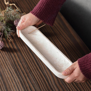 Porte-encens en travertin pour bâtonnets longs, avec cendrier, pour la méditation, le yoga et le SPA - Product Image 5
