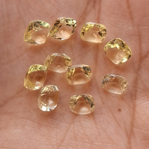 Cuarzo Limón Natural, Corte Facetado Tipo Cojín, 5mm-15mm, Piedra Amarilla, Gema Suelta, Precio al por Mayor, Lote a Granel para Fabricación de Joyas - Product Image 6