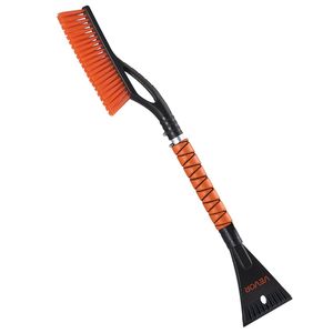 27-Inch Aluminum Snow Brush <b>Ice</b> <b>Scraper</b> Removal Tool with Foam Grip for Car Windshield Scratch-Freebris - Product Image 1