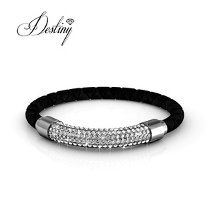 <span class=keywords><strong>Pulsera</strong></span> Elegante Daisini con Cristales de <span class=keywords><strong>Swarovski</strong></span> y Baño de Oro de 18K, Joyería para Uso Diario - Product Image 1