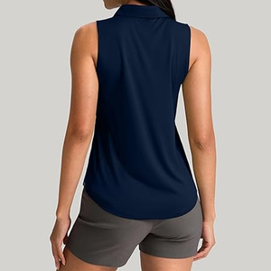 Camiseta de Tenis para Mujer, Corte Regular, Servicio OEM, Logotipo y Estilo Personalizados, Sin Mangas, Transpirable, de Secado Rápido - Product Image 3