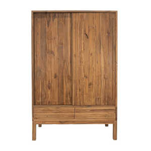 Armoire coulissante moderne modulaire écologique durable en teck massif avec rangement pour hôtels et mobilier de resort - Product Image 3