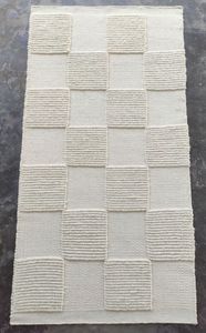 Tapis en laine de luxe tissé à la main en Inde, prix fabricant direct usine, pour diverses utilisations intérieures, au design texturé côtelé. - Product Image 5