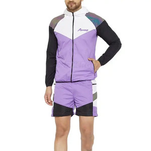 Conjunto de Pantalones Cortos y Chaqueta Cortavientos de Secado Rápido Hechos de Poliéster, Venta al Por Mayor, Conjunto de Pantalones Cortos y Chaqueta Cortavientos para Venta en Línea - Product Image 1