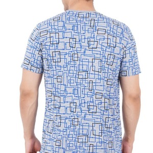 เสื้อยืดแขนสั้นผู้ชายทรงโอเวอร์ไซส์ ลายมัดย้อม คอกลม ผ้าถักเนื้อคอตตอน ทรงปกติ ระบายอากาศได้ดี ผ้าเจอร์ซีย์ 220 กรัม รับสกรีนโลโก้ - Product Image 2