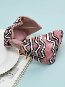 Diadema de Alta Calidad con Cuentas Bordadas a Mano en Color Azul Marino, Acolchada, Luminosa, para Mujeres, Niñas y Niños - Product Image 6