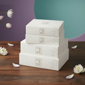 Premium Custom Printing Personalized <b>Box</b> Mid Autumn Festival Mooncake Gift Packaging with Laminated Art Paper - Product Image 2