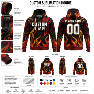 Sweat-shirt à capuche léger de performance avec impression intégrale par sublimation - Product Image 5