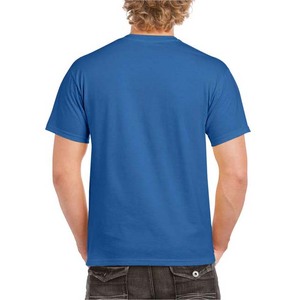 เสื้อยืดคอกลมผู้ชายไซส์ใหญ่ ผ้าฝ้าย 100% สีขาว รับผลิตตามแบบ OEM แขนสั้น ทรงปกติ ระบายอากาศได้ดี โลโก้ด้านหน้า - Product Image 6