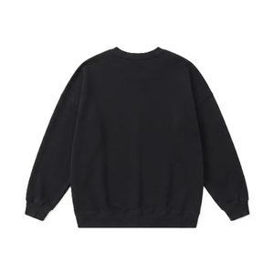 Sudadera Vintage Extra Grande con Cuello Redondo y Apliques Bordados Personalizados, Sudadera de Mujer de Algodón Tejido - Product Image 5