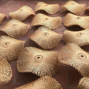 Candelabro de algas marinas moderno y antiguo, luces colgantes de bambú de ratán para interiores rústicas minimalistas para sala de estar y dormitorio - Product Image 5