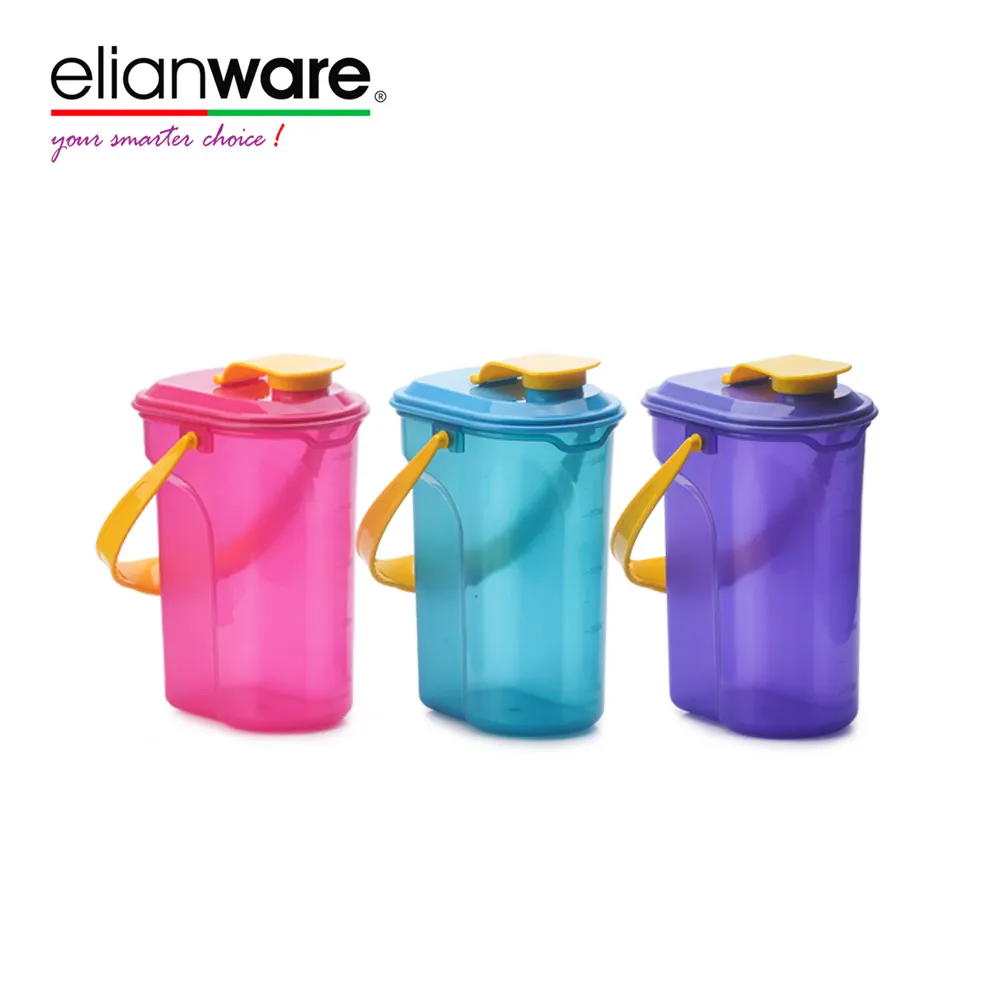 Elianware BPA Free Polypropylene (PP) Plastic Custom Logo Drinking Tumbler Drinking Water Bottle With Handle
