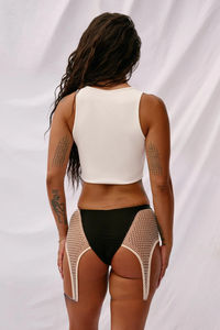 Conjunto de Danza Polo para Mujer, Verano, Cuello Alto, Top Ajustado, Pantalones de Cintura Alta, Ropa Elegante y Moderna para Espectáculos, Servicio OEM, Personalizado - Product Image 5