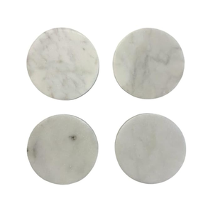 Premium Quality Durable Handmade Luxury Design Eco-Friendly UV Printed Marble Coasters 4X4 Inches Customized Color Polished - Product Image 1