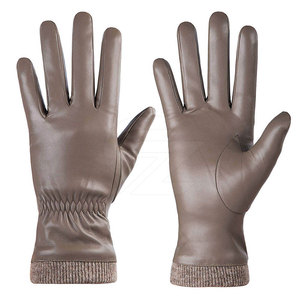 Custom Made Design Low Price High Quality Winter Outdoor Leather <b>Gloves</b> Touchscreen Keeping <b>Warm</b> Top Selling Men - Product Image 2