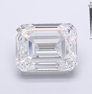 Diamante Cultivado en Laboratorio con Certificado IGI, Corte Esmeralda de 4.91 CT, Color D, Claridad VVS2, CVD ROYAL GEMS, Certificado para Joyería 771644179 - Product Image 1