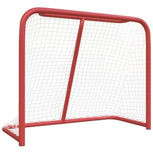 Red and White 72"x28"x48" <b>Hockey</b> <b>Goal</b> Polyester Training Equipment - Product Image 2