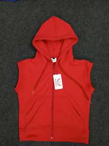 Sudadera con Capucha Personalizada OEM de Marca Privada para Hombre, Sudadera con Cremallera de Secado Rápido, Chaleco Deportivo sin Mangas de Fibra de Algodón con Bolsillos - Product Image 3