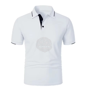 Chemises Polo Personnalisées en Coton et Polyester Respirant, Col Classique, Vêtements Décontractés avec Broderie et Impression, Fabricant - Product Image 2