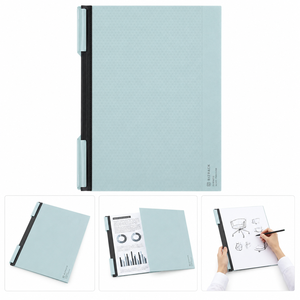 GANRAKU KOKUYO BIZRACK Clip Notebook <b>A4</b> Minimalist Portable Clip Folder Refillable Paper Organizer for Office Meeting Study - Product Image 1