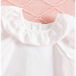 Robe à rayures bleues et blanches pour bébés filles avec col à volants, robe d'été décontractée et élégante pour les fêtes, pour enfants - Product Image 3