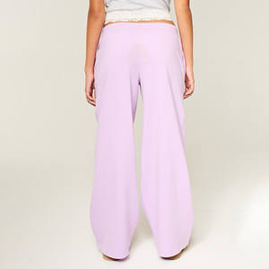 กางเกงจ็อกเกอร์ผู้หญิงปักโลโก้ตามสั่ง ผ้าฝ้ายฟลีซหนานุ่ม ทรงขาบาน ขากว้าง สวมใส่สบาย พรีเมียม - Product Image 2