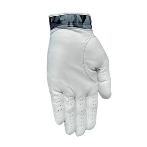 Gant de golf pour homme en cuir Cabretta perforé avec fermeture auto-agrippante, logo brodé, emballage personnalisé, antidérapant, pour main gauche ou droite - Product Image 1