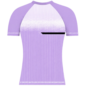 Lavender White Raglan <b>Sports</b> <b>Jersey</b> Short Sleeve Crew Neck Breathable Athletic Training Team Uniform Performance Sportswear - Product Image 2