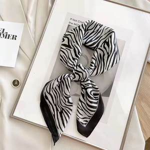 Luxury Designer Silk Scarf Long Soft Smooth Shawl90*180cm Oversized <b>Wrap</b> Silk Feel Head Hijab Premium Outdoor Muffler Elegant - Product Image 4