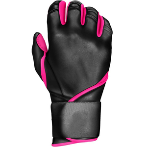 Gants de frappe de baseball de haute qualité, service OEM, gants en cuir souple, logo personnalisé, pour l'entraînement des adultes. - Product Image 3