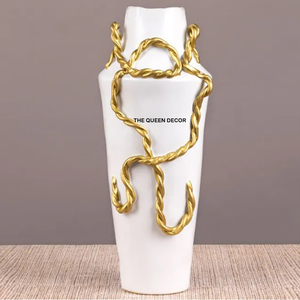 Jarrones de Flores Esmaltados para Decoración de Bodas, Suministros al por Mayor, Múltiples Diseños, Macetas para Sala de Estar, Precio al por Mayor, Jarrón Metálico - Product Image 5
