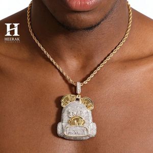 Collar con Colgante de Bolsa/Mochila de Dinero Estilo Hip Hop de Lujo, Oro 14K/18K, Diamante Cultivado en Laboratorio/Natural, Proveedor de Joyería al por Mayor - Product Image 1