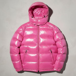 Men Premium Hooded <b>Quilted</b> Bubble Jacket Waterproof Breathable 100% Polyester Warm Lightweight Casual Full Zip <b>Winter</b> Outdoor - Product Image 3
