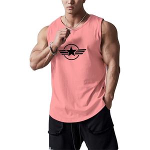 Camisetas sin mangas personalizadas para hombre, camiseta de corte cuadrado con costilla muscular, diseño sin mangas, Vintage, deporte, gimnasio, uso informal, mezcla de algodón lavada - Product Image 1