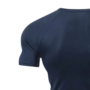<b>Mens</b> <b>Compression</b> T-Shirt Short Sleeve Rash Guard Breathable Fitness Training MMA BJJ Workout <b>Top</b> 200 Grams Solid Knitted - Product Image 5