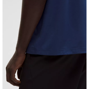 Débardeur tricoté sans manches à capuche bleu pour homme, col montant, imprimé, sportif, séchage rapide, respirant, en coton/bambou, pour l'entraînement - Product Image 5