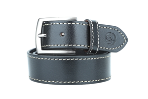 Ceinture en cuir pour homme avec boucle à ardillon simple, personnalisable avec logo, vente en gros - Product Image 2