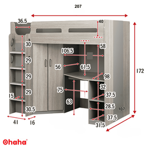 Cama litera inteligente Ohaha - GTTM024 - Product Image 5