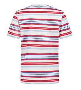 Camiseta a Rayas de Algodón Sostenible Premium, Tejido Suave y Amigable con la Piel, Estilo Europeo Náutico, Fabricante - Product Image 5